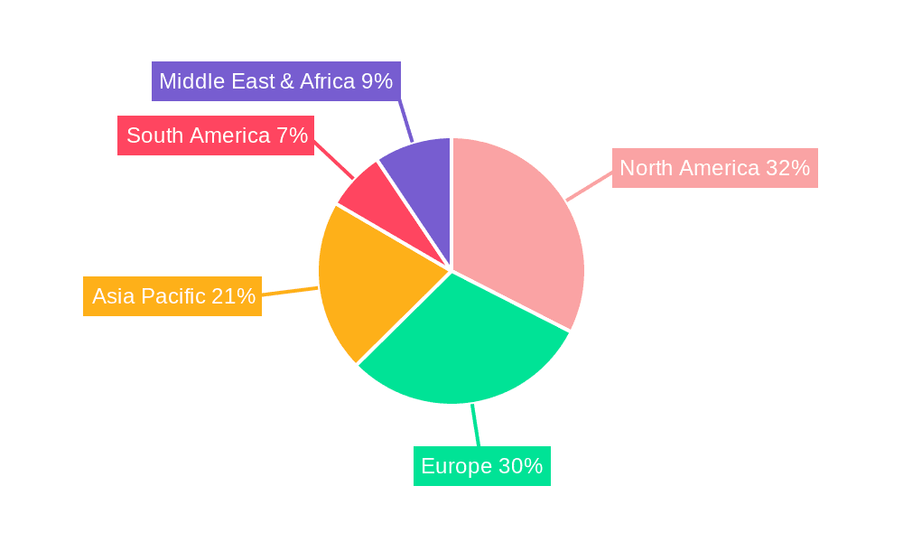 Protease Inhibitors Market Share by Region - Global Geographic Distribution