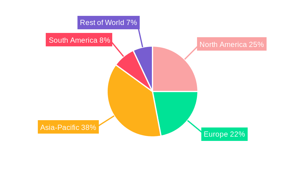 Pulp Refiner Market Share by Region - Global Geographic Distribution