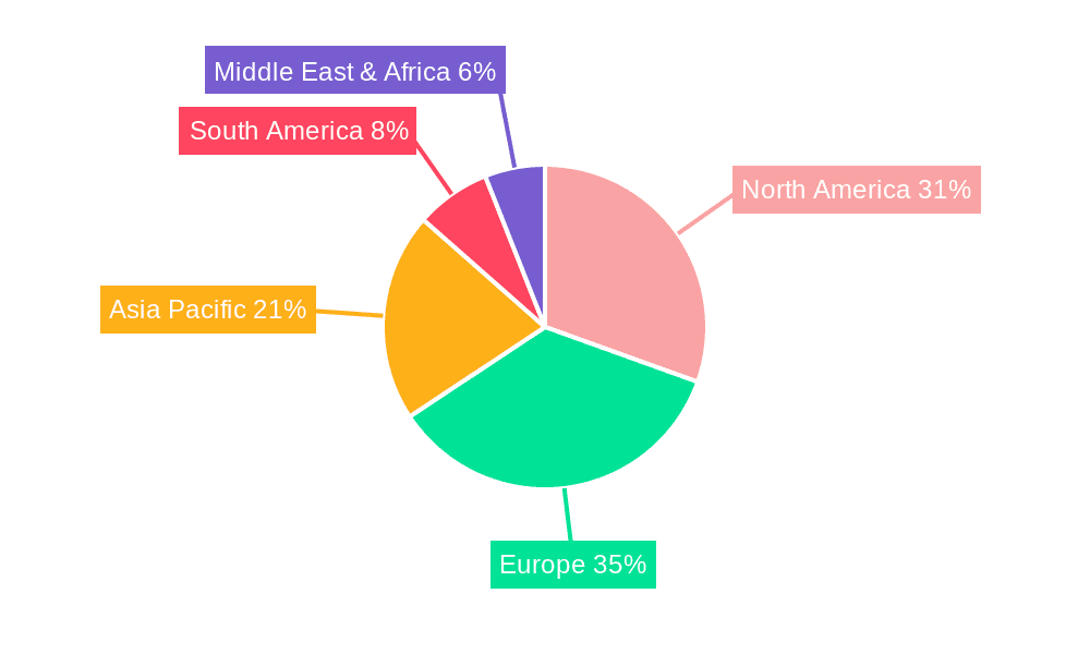Recyclable Plastic Kegs Market Share by Region - Global Geographic Distribution