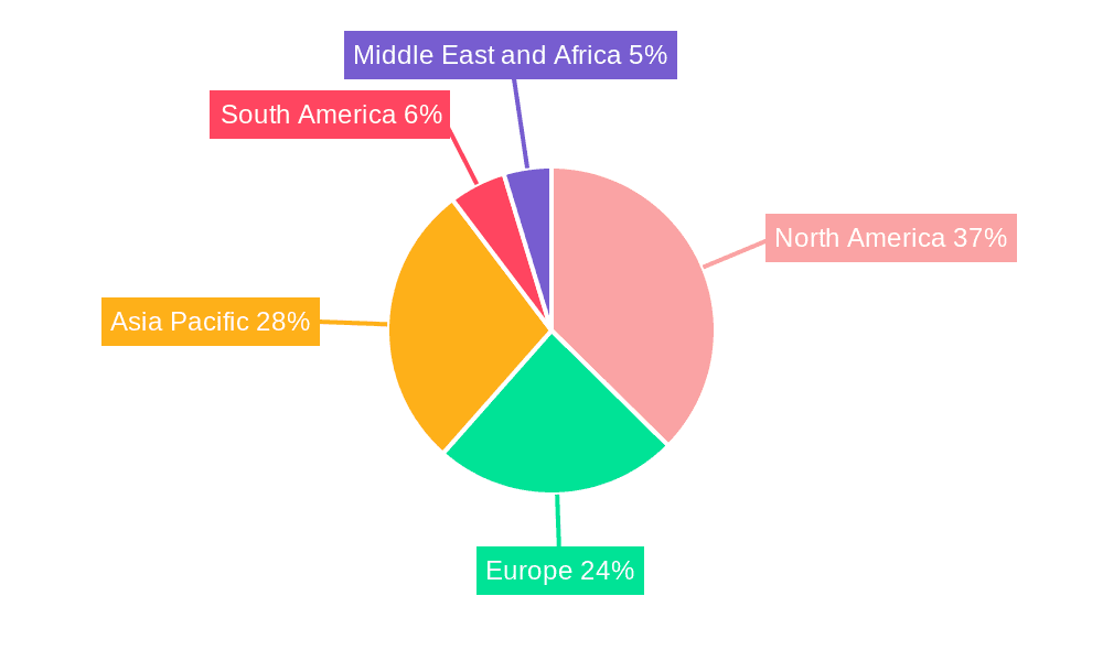 Robotic Welding Market Market Share by Region - Global Geographic Distribution