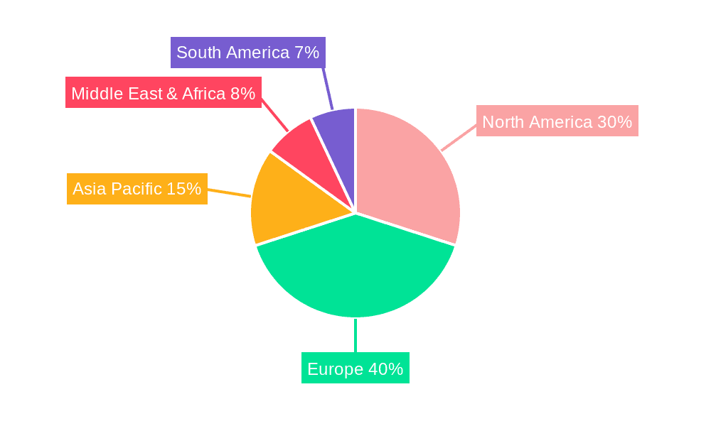 Sailing Yachts Market Share by Region - Global Geographic Distribution