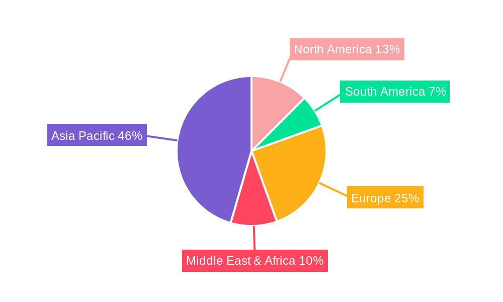 Ship Repairing Market Share by Region - Global Geographic Distribution
