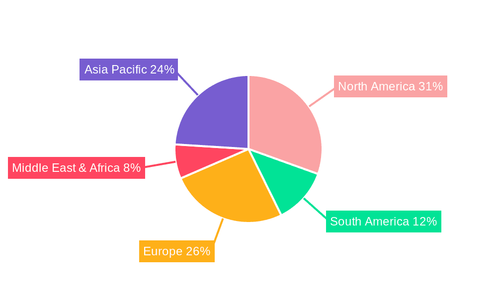 Smoked Sausage Market Share by Region - Global Geographic Distribution