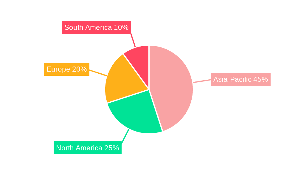 Sodium Chloride Market Market Share by Region - Global Geographic Distribution