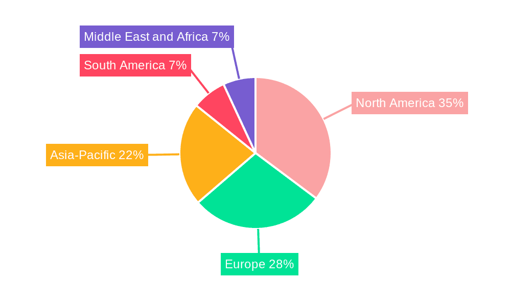 Tank Trailers Market  Market Share by Region - Global Geographic Distribution