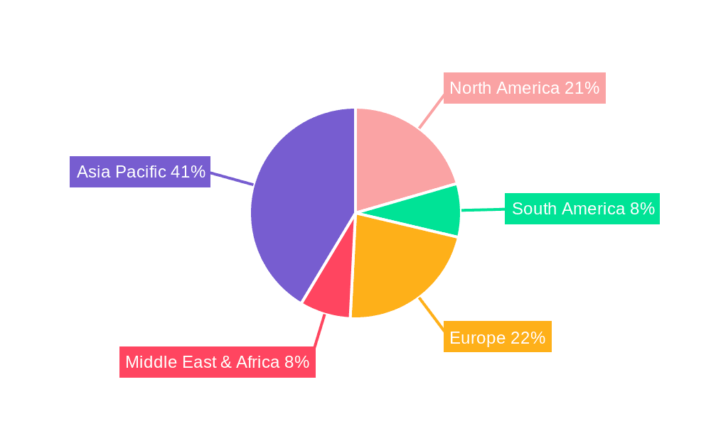 Tetrachloropyridine Market Share by Region - Global Geographic Distribution