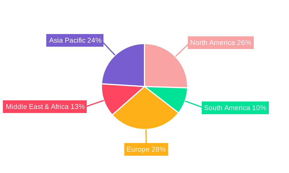 Texture Coating Market Share by Region - Global Geographic Distribution