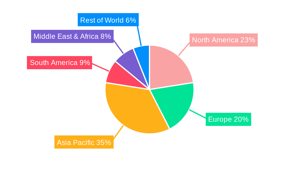 Thermal Paste Market Share by Region - Global Geographic Distribution
