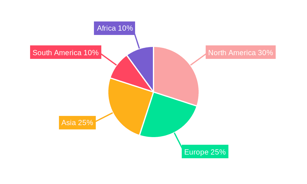Tower Grain Dryers Market Share by Region - Global Geographic Distribution