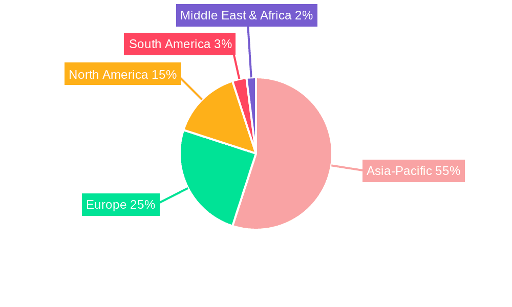 Trolley Bus Market Market Share by Region - Global Geographic Distribution