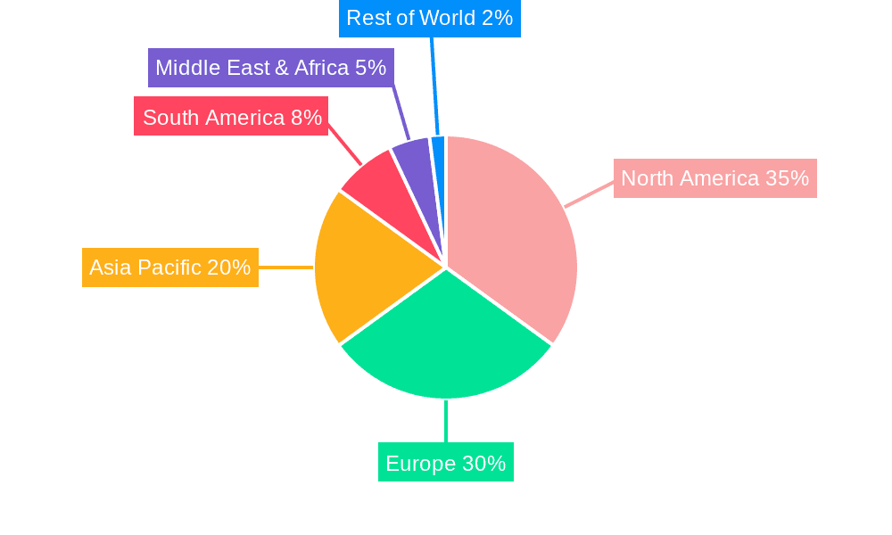 Ultimate Frisbee Club Market Share by Region - Global Geographic Distribution