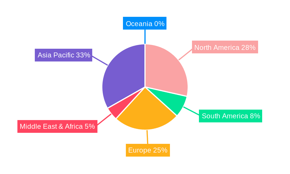 Vehicle 3D LiDAR Sensor Market Share by Region - Global Geographic Distribution