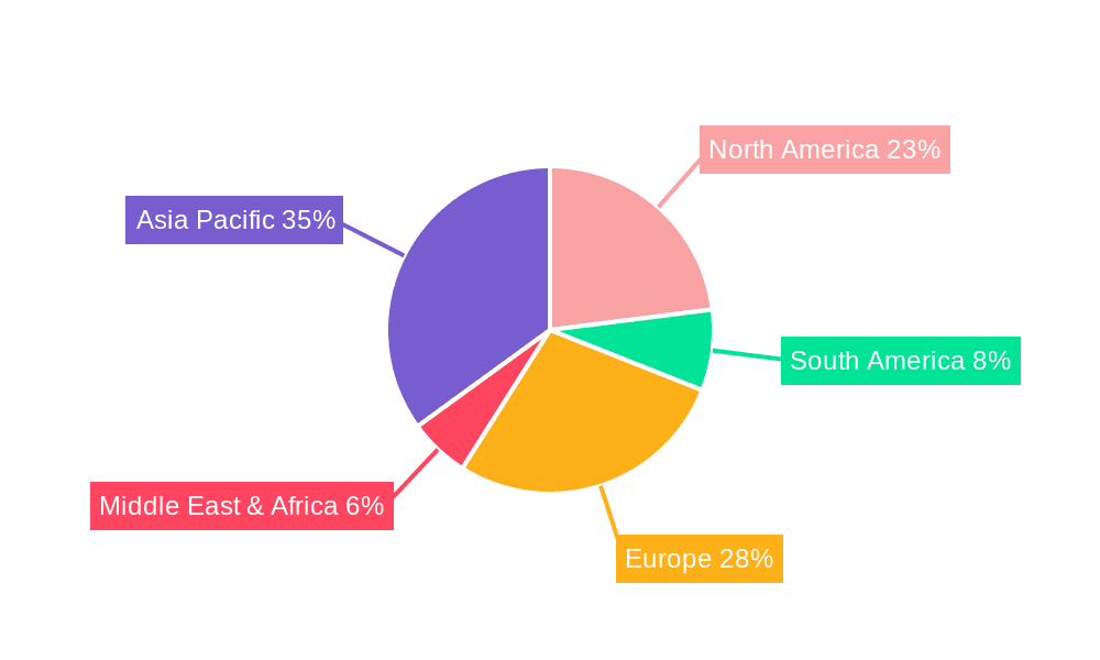 Wiper Systems Market Share by Region - Global Geographic Distribution