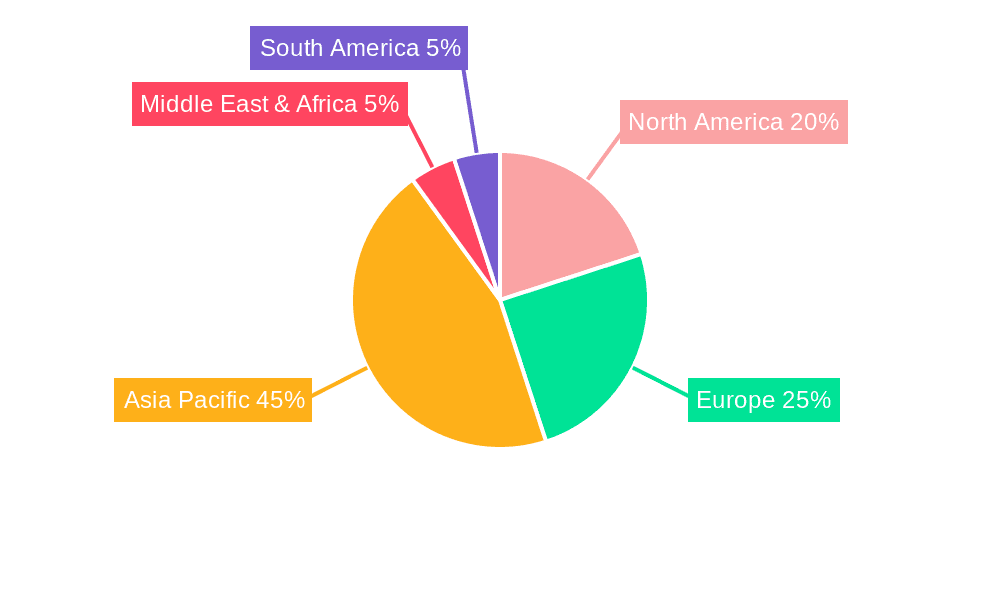 Zinc Ammonium Chloride Market Share by Region - Global Geographic Distribution