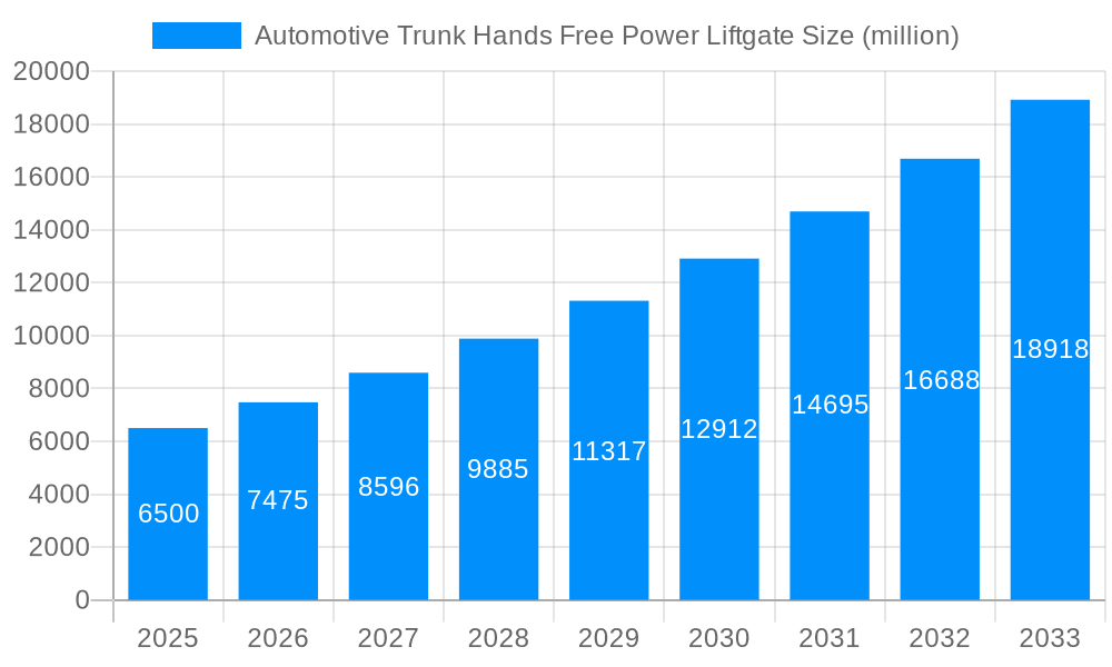 Automotive Trunk Hands Free Power Liftgate Market Size and Forecast (2024-2030)
