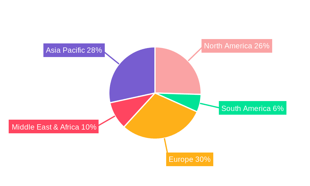 Aircraft Cabin Seat Market Share by Region - Global Geographic Distribution