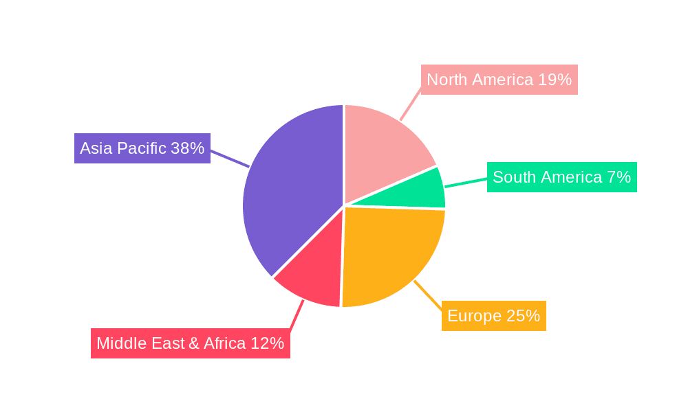 Alumino Silicate Refractory Ceramic Fiber Market Share by Region - Global Geographic Distribution