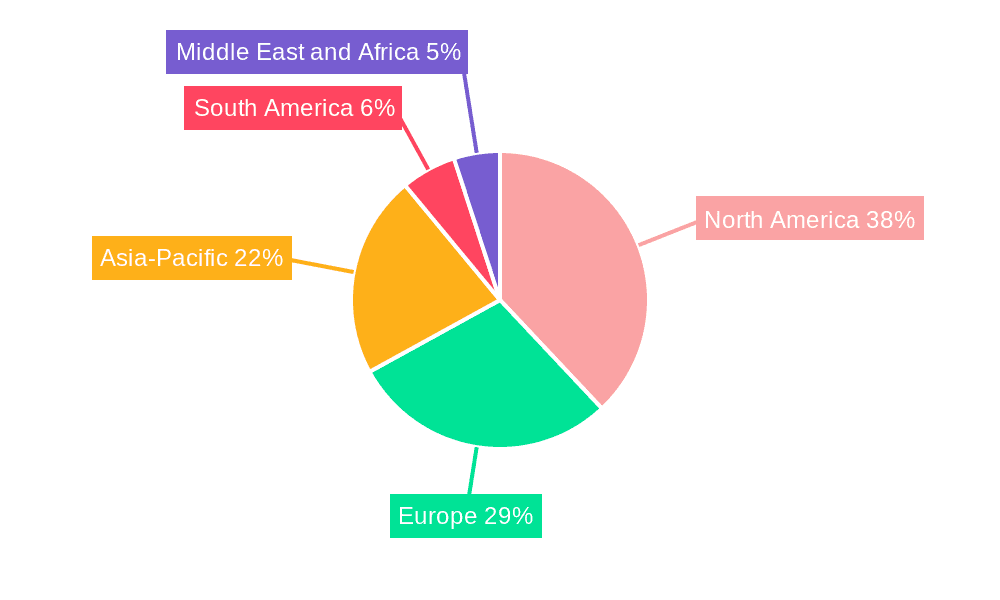 Automotive Occupant Sensing System Market Market Share by Region - Global Geographic Distribution