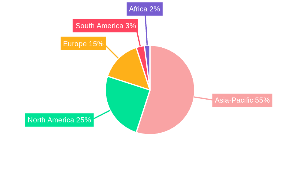 Cobalt Mining Market Market Share by Region - Global Geographic Distribution
