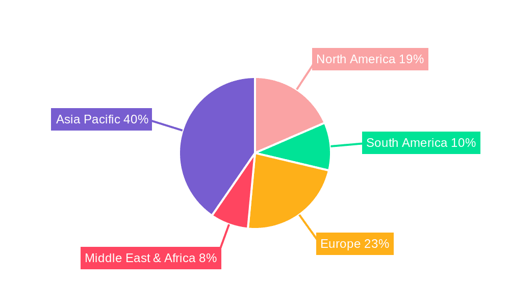 Cobalt Sulphate Powder Market Share by Region - Global Geographic Distribution