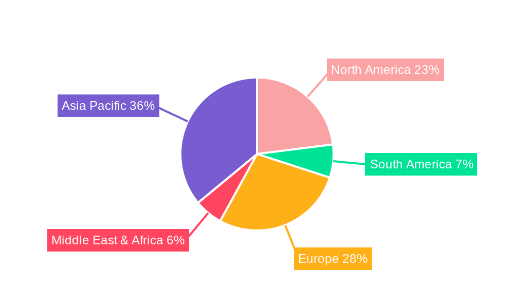 Electric Spindle Vertical Machining Center Market Share by Region - Global Geographic Distribution