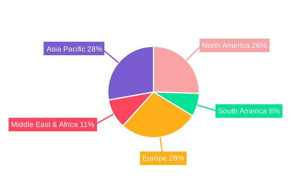 Foam Protection Packaging Rolls Market Share by Region - Global Geographic Distribution