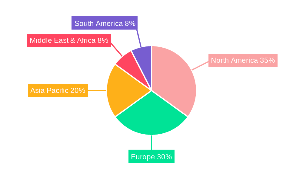 Implantable Heart Failure Monitoring Sensor Market Share by Region - Global Geographic Distribution