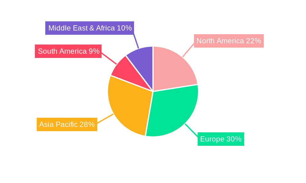 Luxury Spirit Packaging Market Share by Region - Global Geographic Distribution
