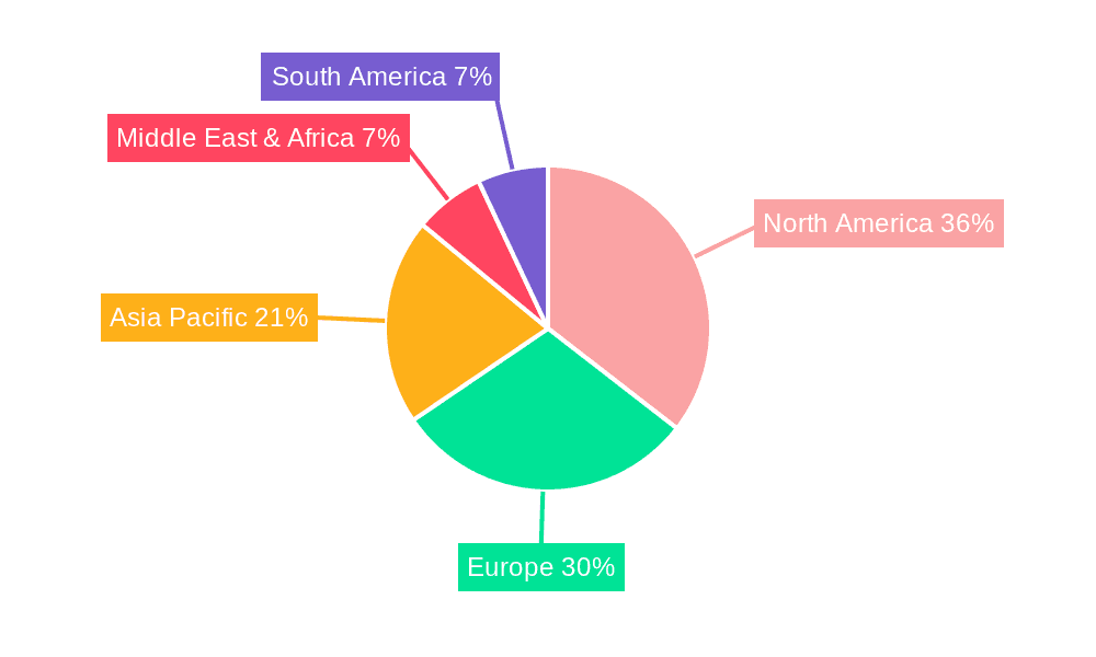 Non-Alcoholic Steatohepatitis Biomarkers Market Share by Region - Global Geographic Distribution