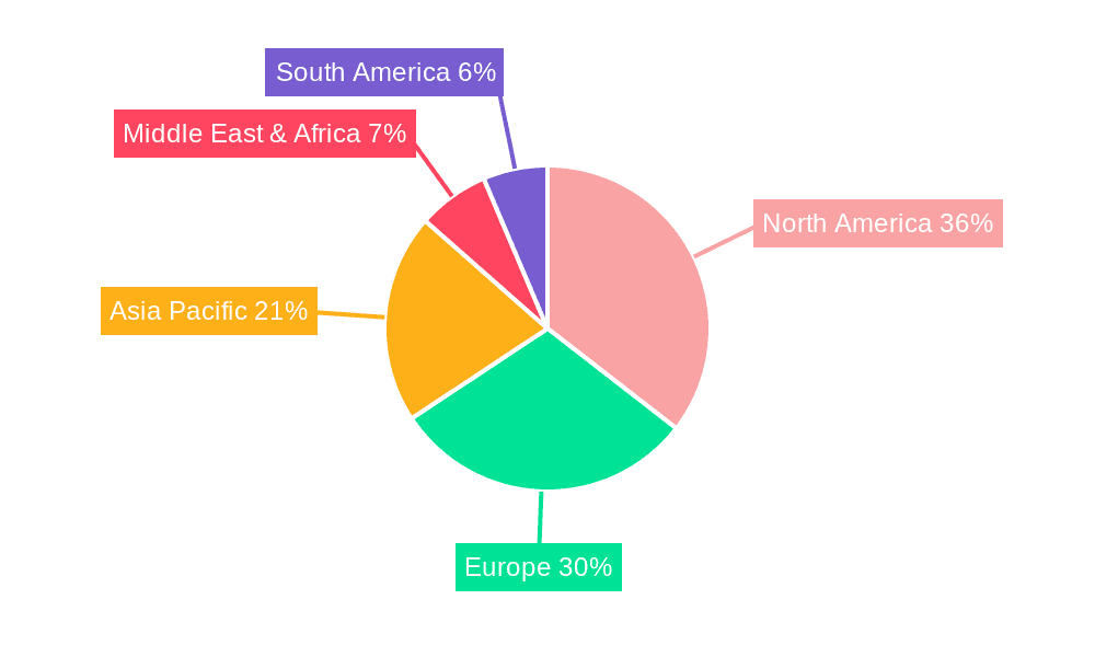 Orthopedic Joint Cavity Viscosupplementation Market Share by Region - Global Geographic Distribution