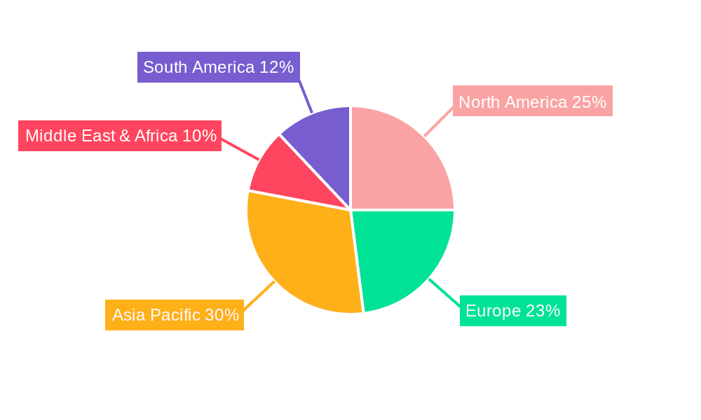 Penetration Seals Market Share by Region - Global Geographic Distribution