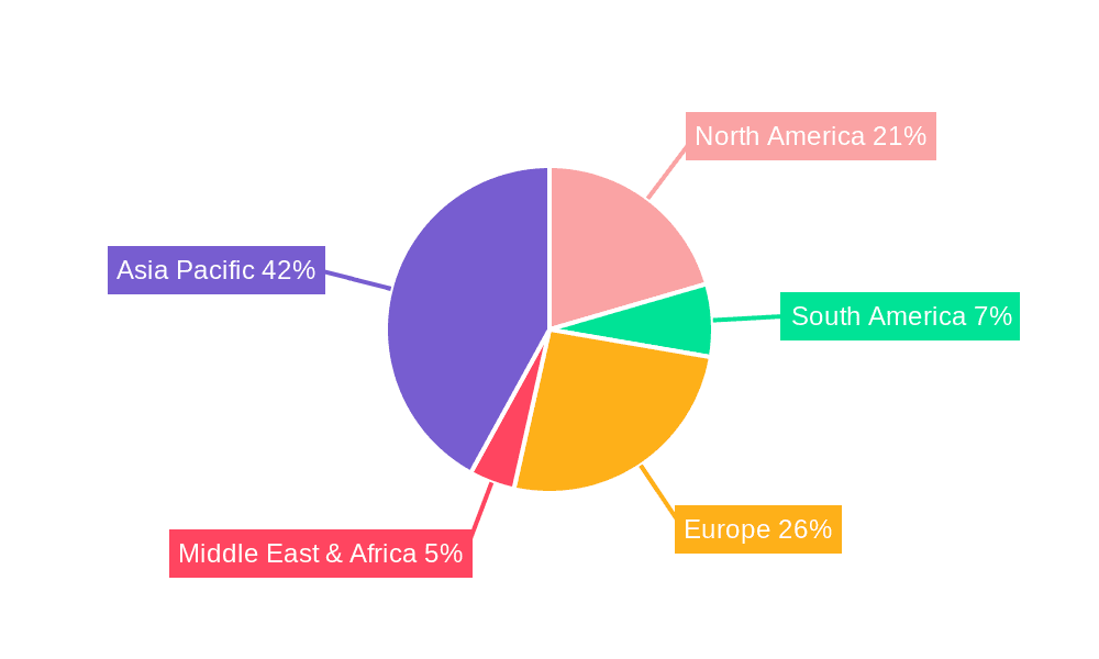 Power Battery Liquid Cold Plate Market Share by Region - Global Geographic Distribution