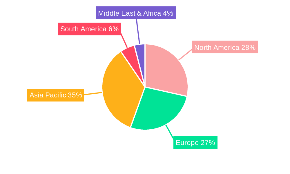Wiper Market Share by Region - Global Geographic Distribution