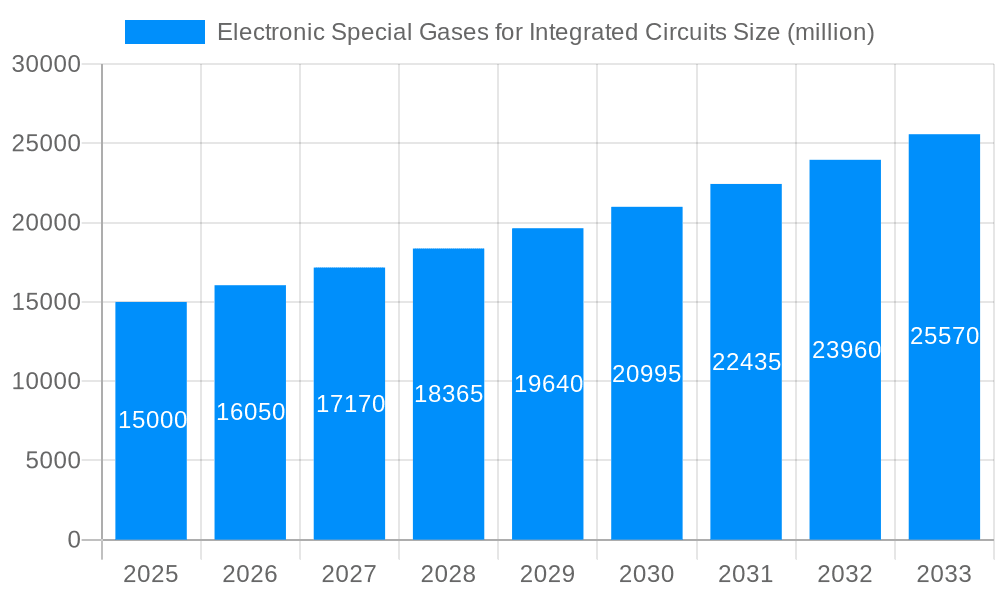 Electronic Special Gases for Integrated Circuits Market Size and Forecast (2024-2030)