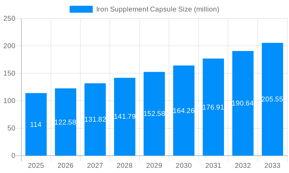 Iron Supplement Capsule Market Size and Forecast (2024-2030)
