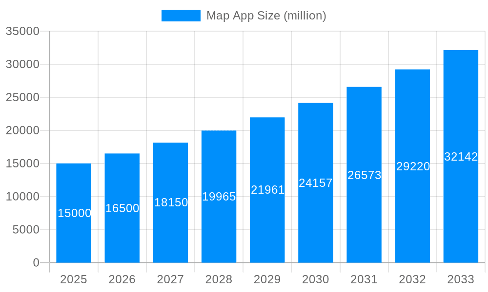 Map App Market Size and Forecast (2024-2030)