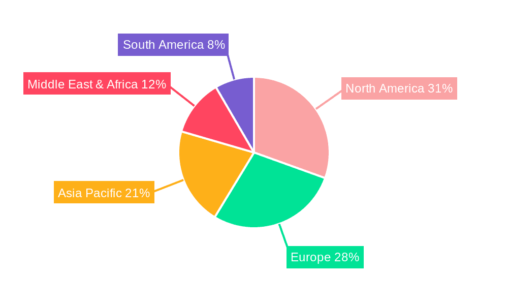 10000 Meter Underwater Release Device Market Share by Region - Global Geographic Distribution