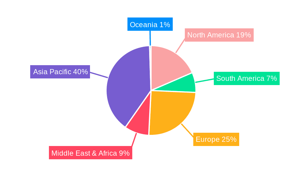 2-Methyl-3-Aminobenzoic Acid Market Share by Region - Global Geographic Distribution