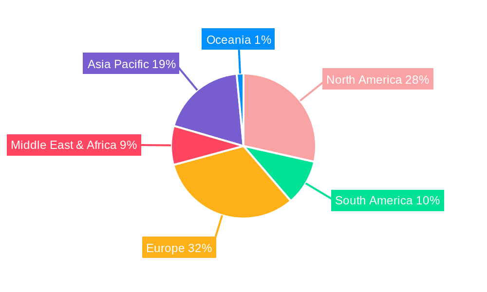 3-Octanone Market Share by Region - Global Geographic Distribution