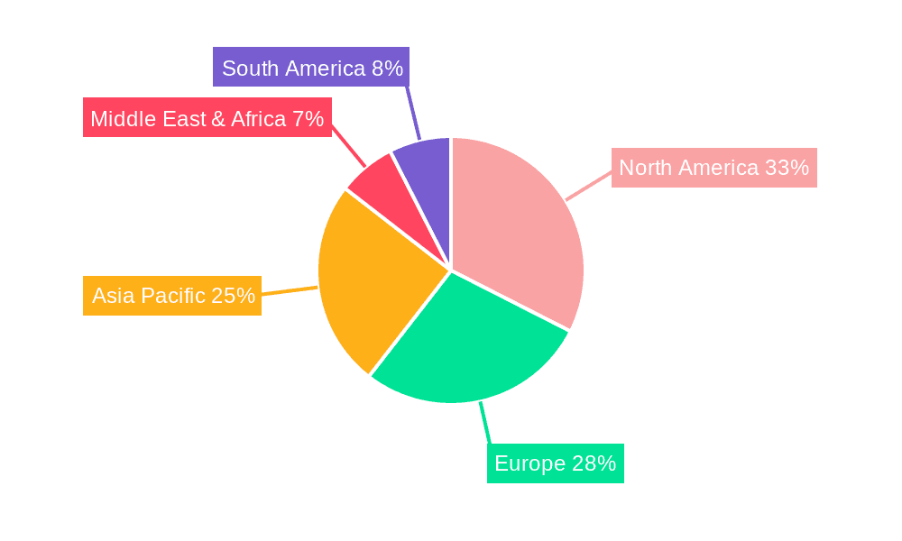 3D Mapping and Modeling Market Share by Region - Global Geographic Distribution