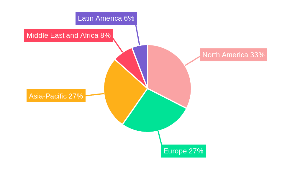 5G Infrastructure Market Market Share by Region - Global Geographic Distribution