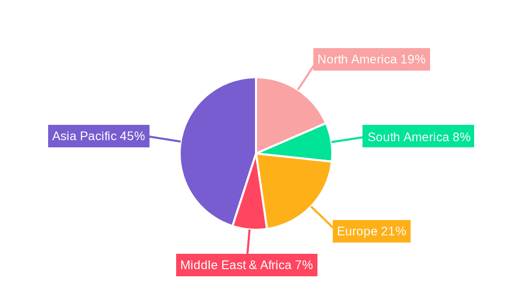 5G Phones Market Share by Region - Global Geographic Distribution