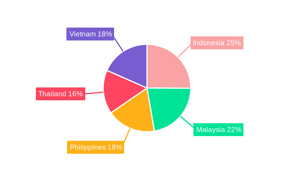 ASEAN Semiconductor Market Market Share by Region - Global Geographic Distribution