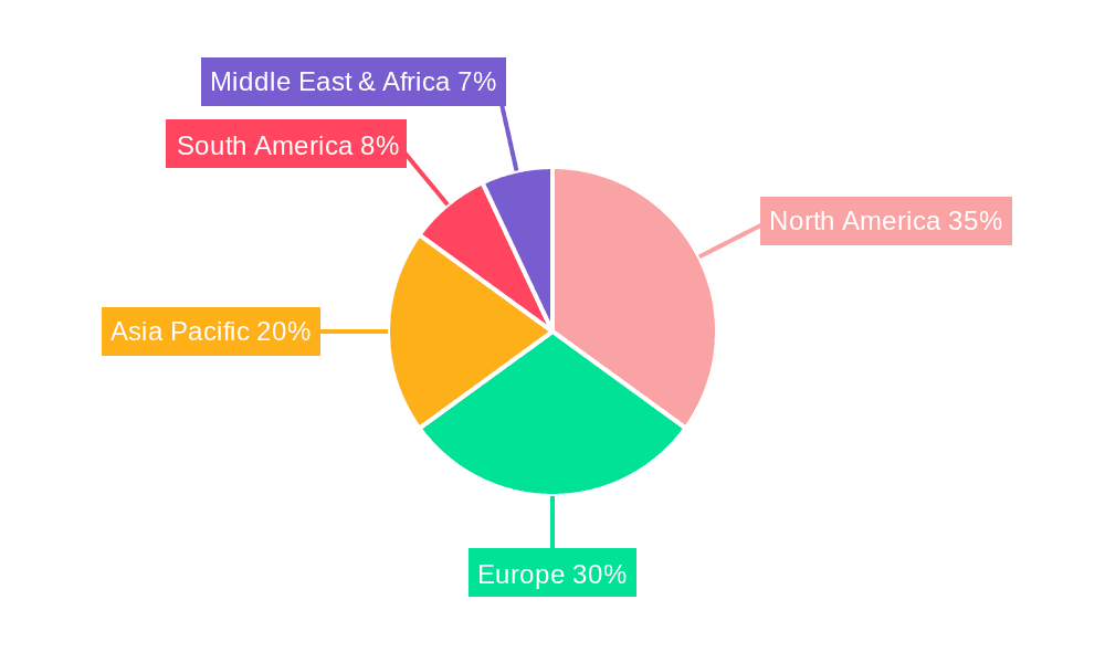 Absorbent Gelling Fiber Dressing Market Share by Region - Global Geographic Distribution