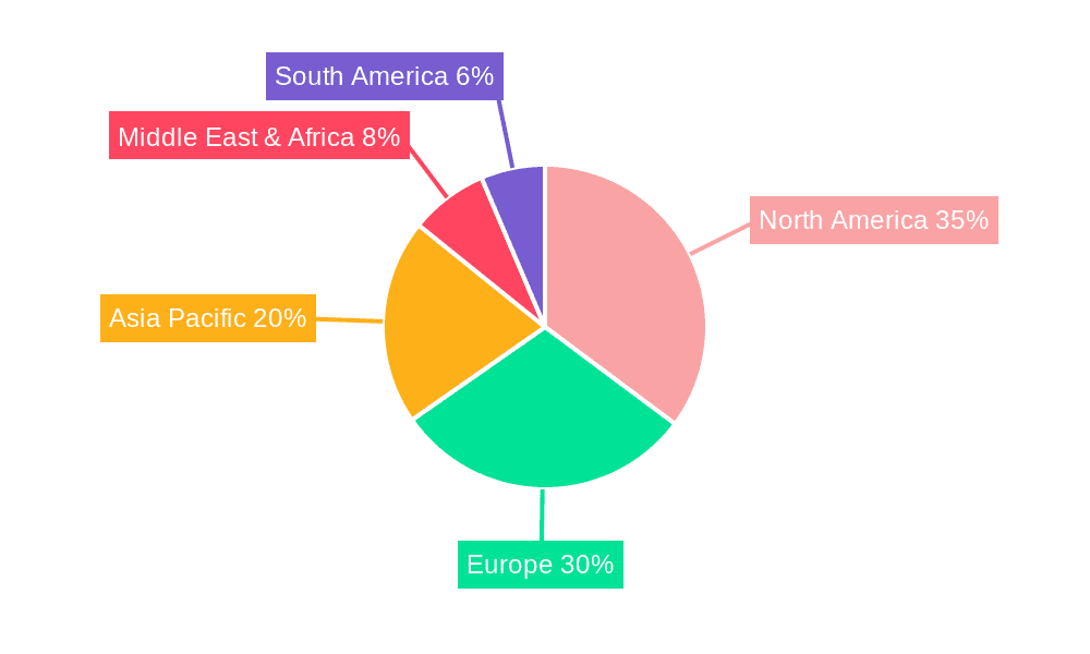 Acute Ischemic Stroke Diagnosis and Treatment Market Share by Region - Global Geographic Distribution