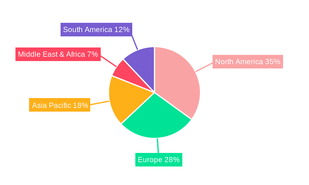 Addiction Treatment Service Market Share by Region - Global Geographic Distribution
