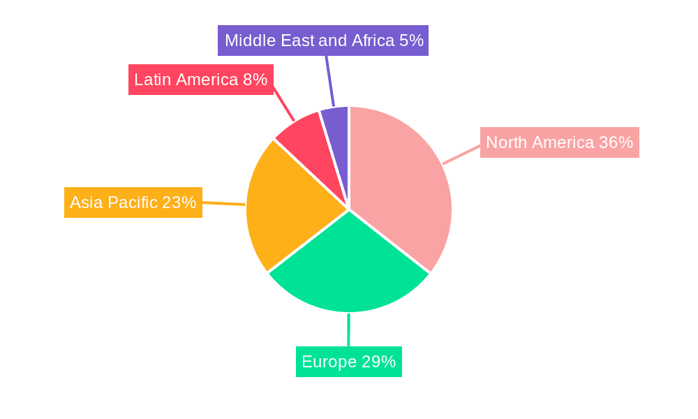 Advanced Packaging and Testing Service Market Share by Region - Global Geographic Distribution