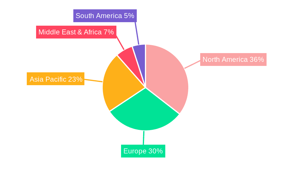 Aeronautical Composite Materials Market Share by Region - Global Geographic Distribution
