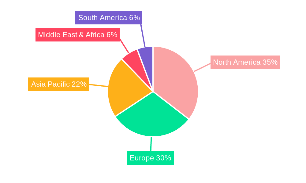 Aerospace Threaded Fasteners Market Share by Region - Global Geographic Distribution