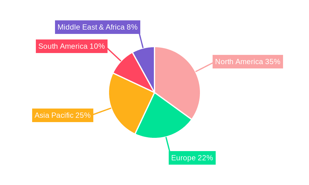 Agricultural Biotechnology for Transgenic Crops Market Share by Region - Global Geographic Distribution